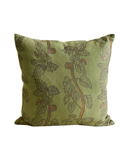 Beata Heuman Pillow in Nettle in Sage Linen