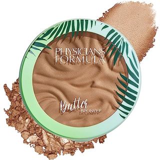 Physicians Formula Murumuru Butter Bronzer in front of a bronzer swatch