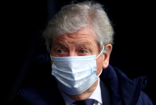 Crystal Palace manager Roy Hodgson wears a face mask ahead of January's clash with Wolves. After prolonged speculation, the 73-year-old former England boss announced two games from the end of the season that he would leave Selhurst Park at the end of his contract in the summer and not manage in the top flight again