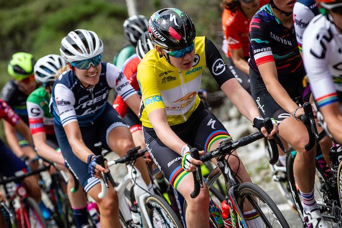 Anna van der Breggen (Boels Dolmans) rides in the bunch on stage 2 of the 2019 Tour of California Women's Race