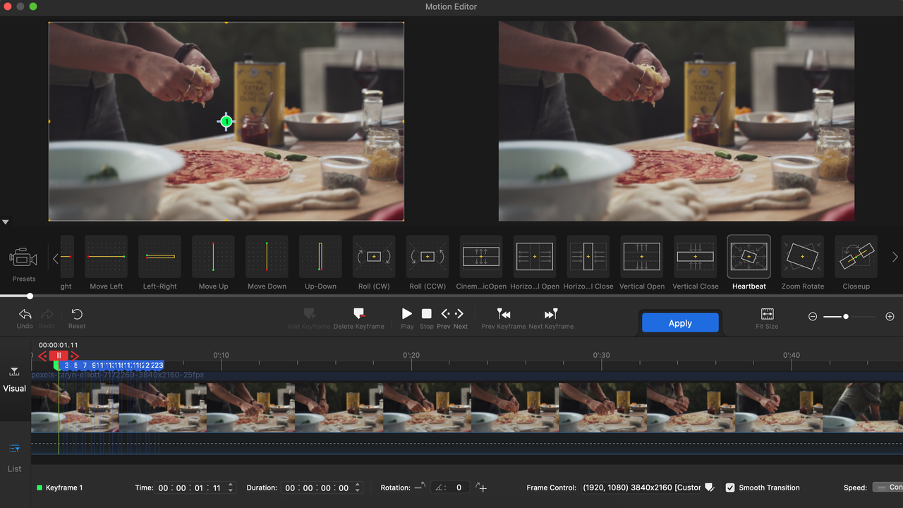 Screenshot from a laptop using VideoProc Vlogger video-editing software