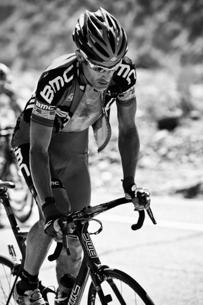 George Hincapie (BMC) on the final climb.