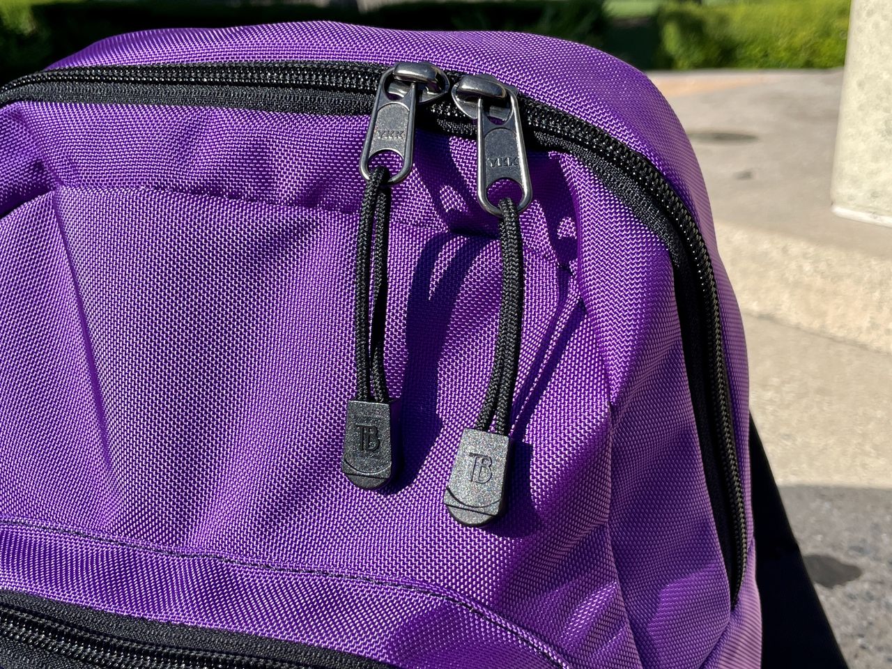 Tom Bihn Paradigm Alphaviolet Zippers