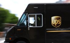 A UPS truck in San Francisco, California. 