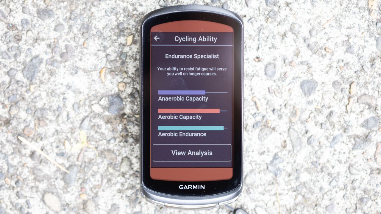 Garmin Edge 1040 Solar detail of cycling detail