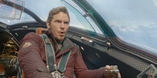 Chris Pratt as Peter Quill in Guardians Of The Galaxy