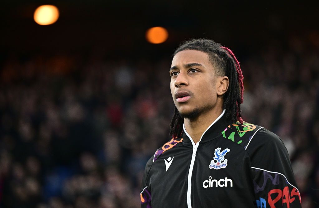 Manchester United target Michael Olise of Crystal Palace looks on during the Premier League match between Crystal Palace and Brentford FC at Selhurst Park