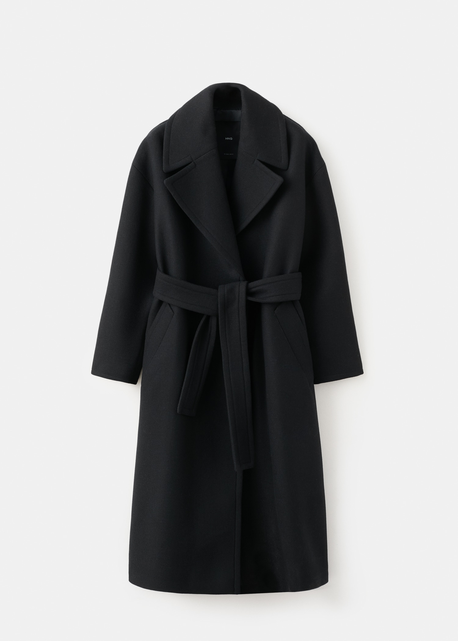 Manteco Wool Coat With Belt - Women | Mango Usa