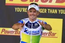 Simon Gerrans (Orica GreenEdge) happy with his Tour stage win