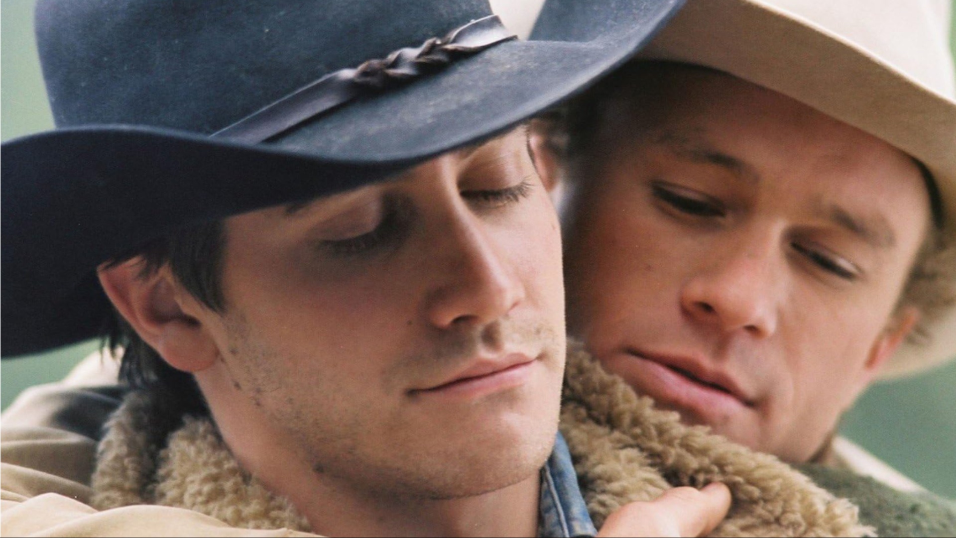 Jack Gyllenhaal and Heath Ledger in Brokeback Mountain