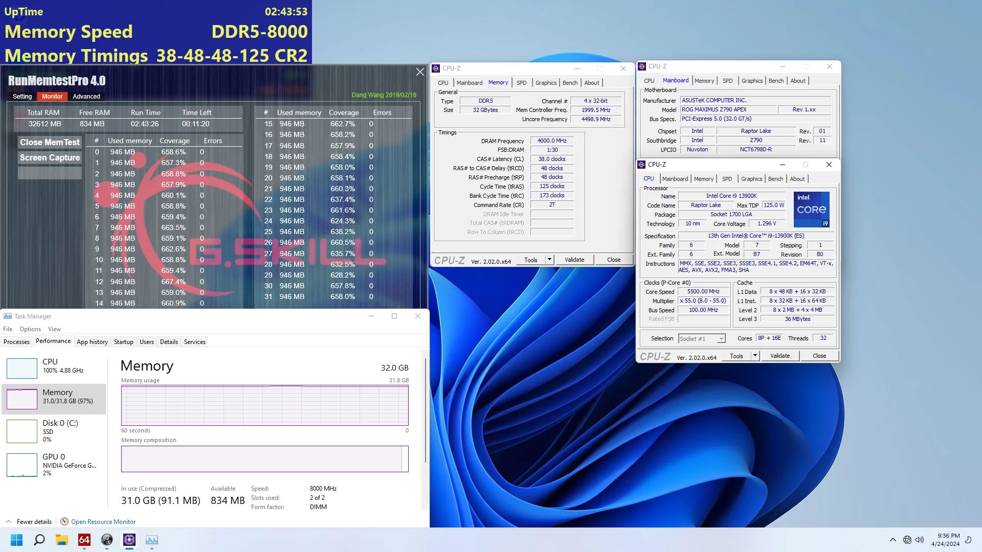 DDR5 on Raptor Lake