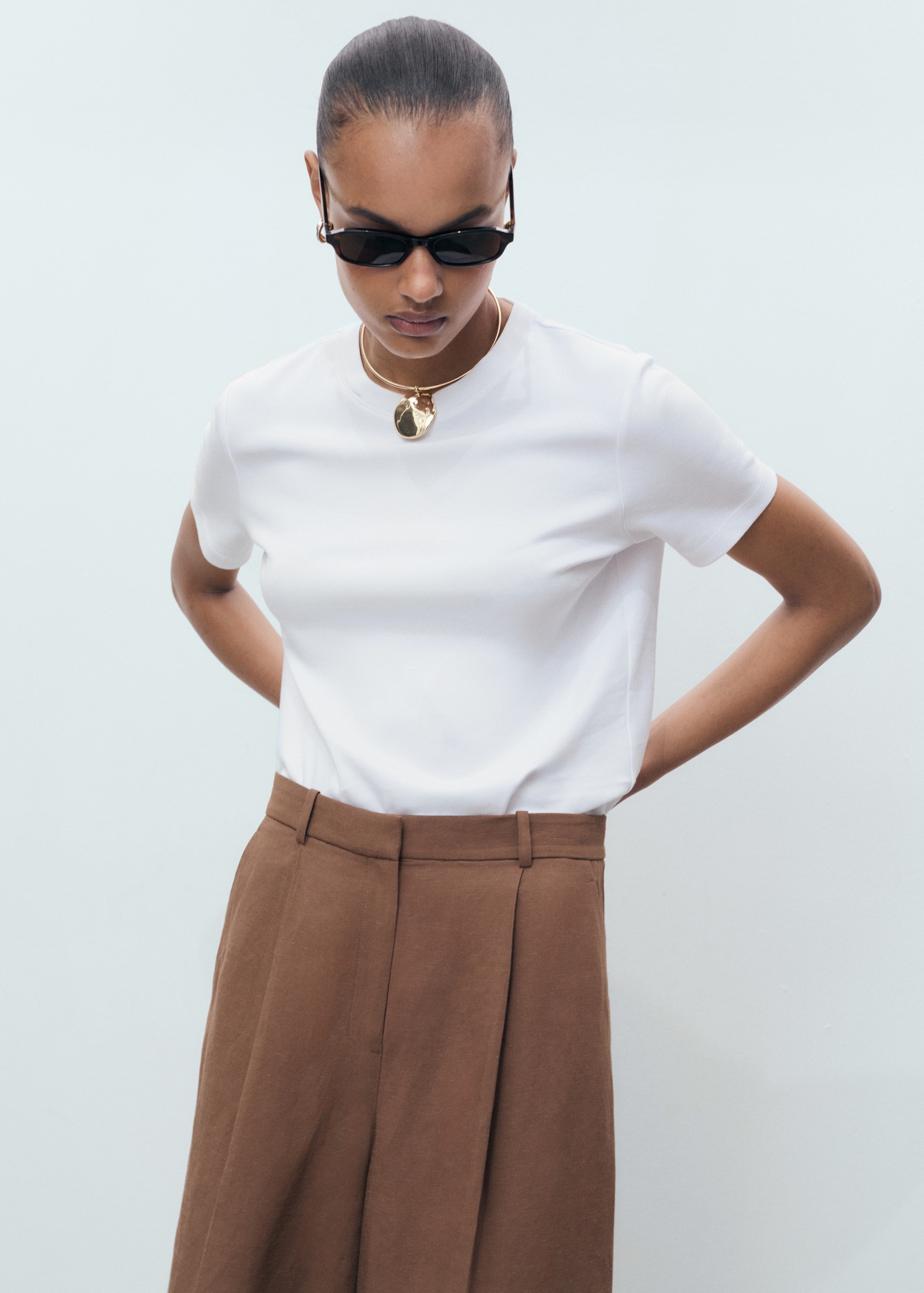 Cotton Short-Sleeved T-Shirt - Women | Mango United Kingdom