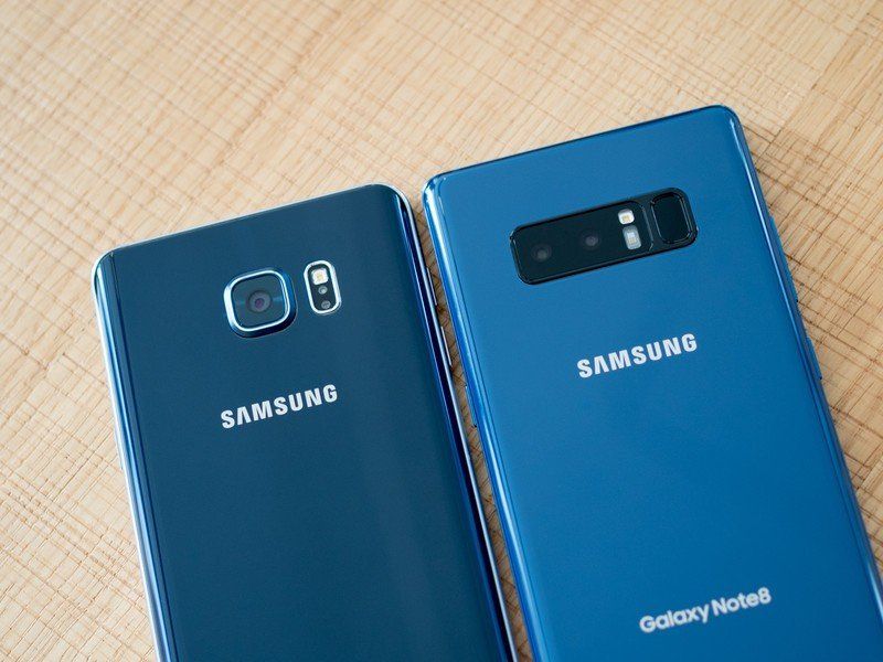 Samsung Galaxy Note 8 and Galaxy Note 5