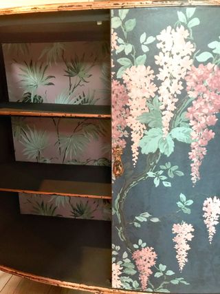 Cabinet with decoupage by Sarah Parmenter