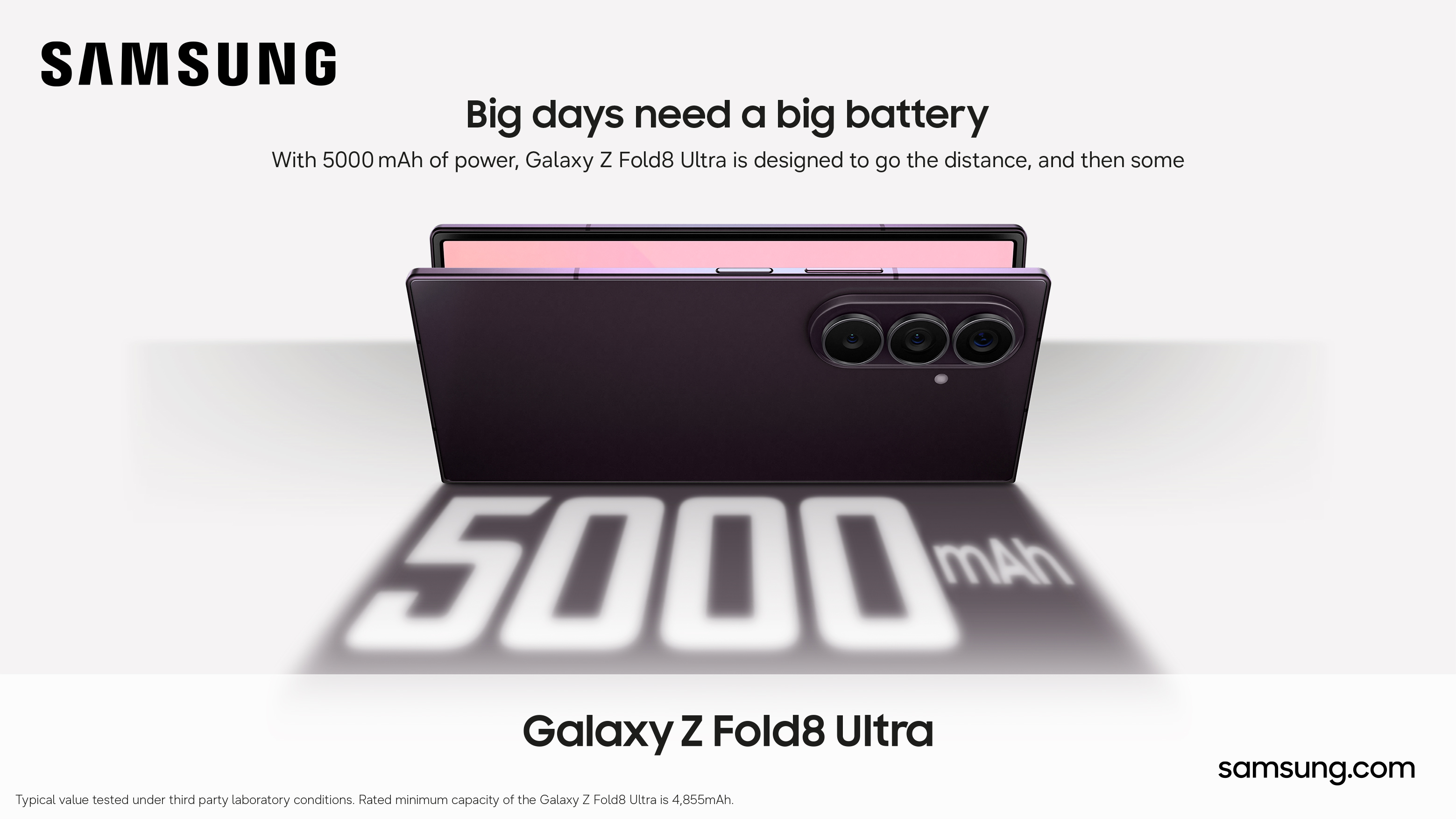 Press images for Samsung advertorial about the Fold 8
