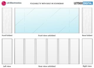 Patent artwork of LG Foldable TV