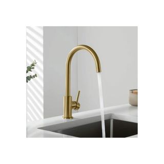 polished brass faucet