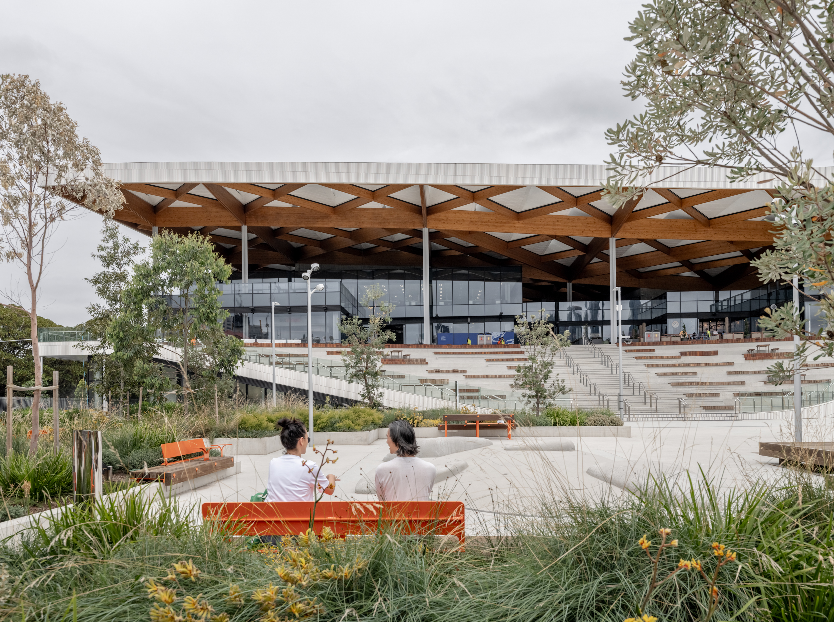 view of Sydney_Fish_Market and its dramatic timber roof