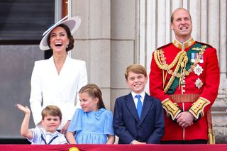 Prince and Princess of Wales with George, Charlotte and Louis