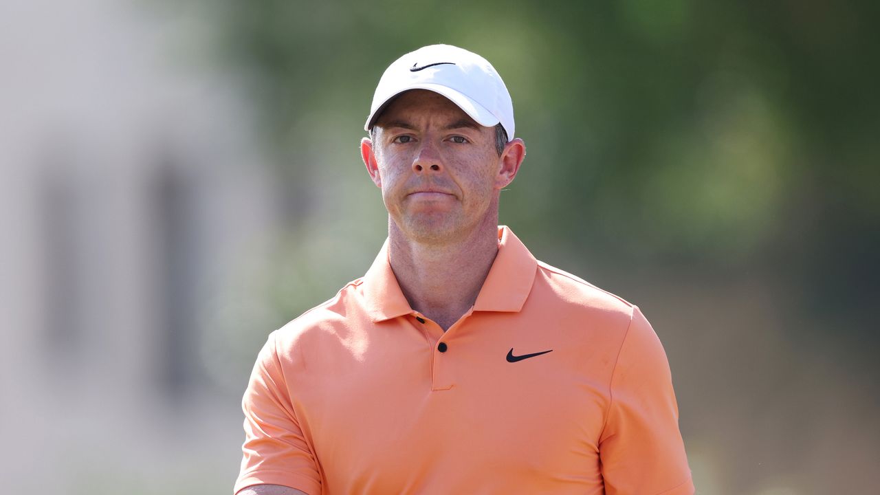 Rory McIlroy at the 2024 Dubai Inviational