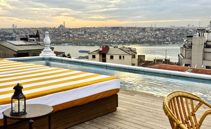 Soho House, Istanbul, Turkey - View from pool over city