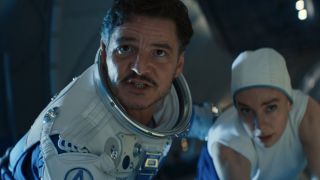 Reed and Sue in Space trying to escape Galactus.