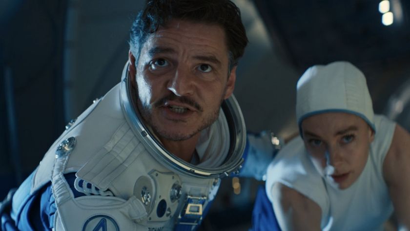 Reed and Sue in Space trying to escape Galactus.