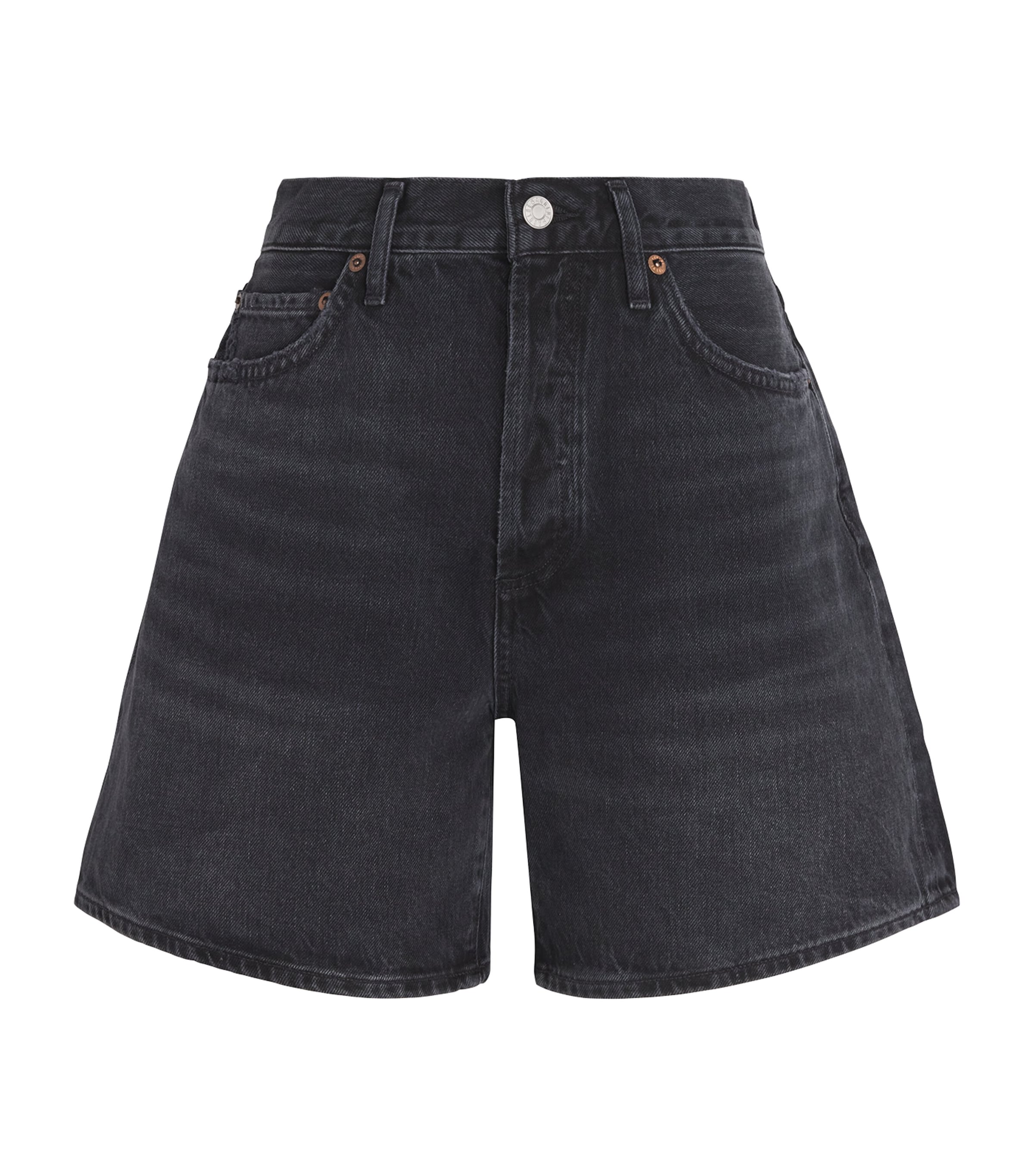 Agolde Denim Dame Wide-Leg Shorts