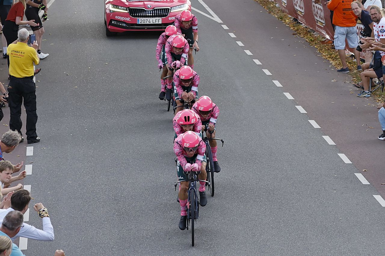 Vuelta Espana 2022 - 77th edition - 1st stage - Utrecht - Utrecht 23,3 km 19/08/2022 - EF Education - EasyPost - photo Rafa Gomez/SprintCyclingAgency&Acirc;&copy;2022