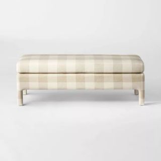 Bellfield Fully Upholstered Bench Checkered