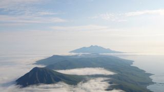 Simushir Island, part of the Kuril islands, where the 1831 mystery eruption took place.