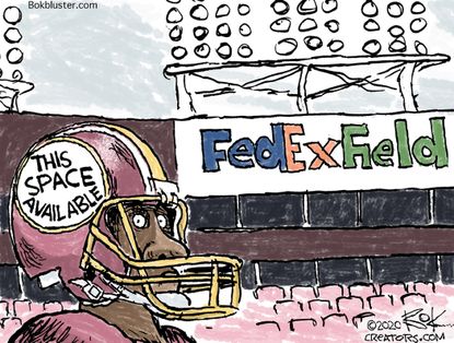 Editorial Cartoon U.S. Redskins name change