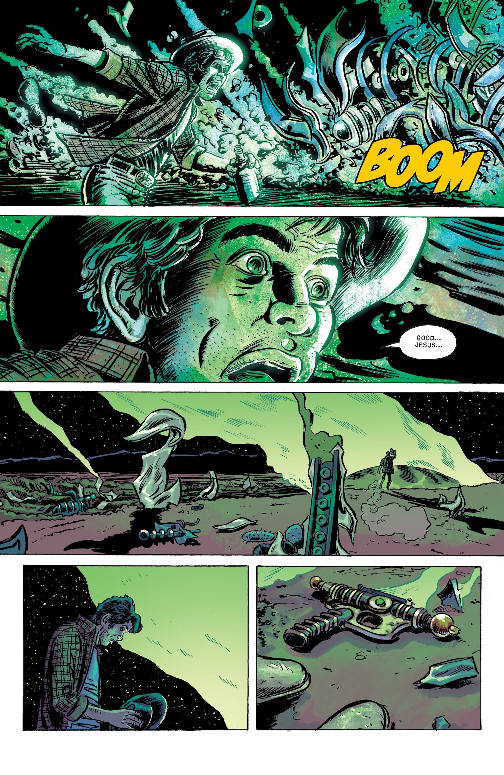 Preview pages from Cruel Universe #2.