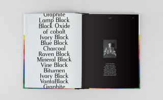 From the chapter ‘Black’, inside An Atlas of Rare & Familiar Colour