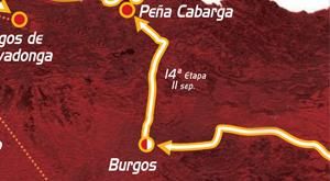 2010 Vuelta a España stage 14 map