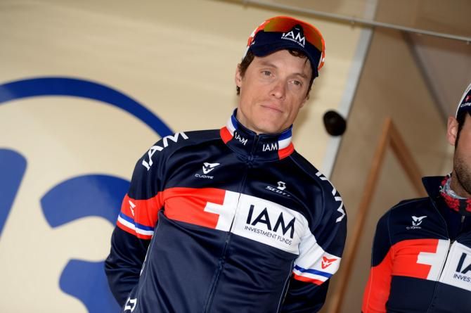 Sylvain Chavanel in his new team colours of IAM Cycling