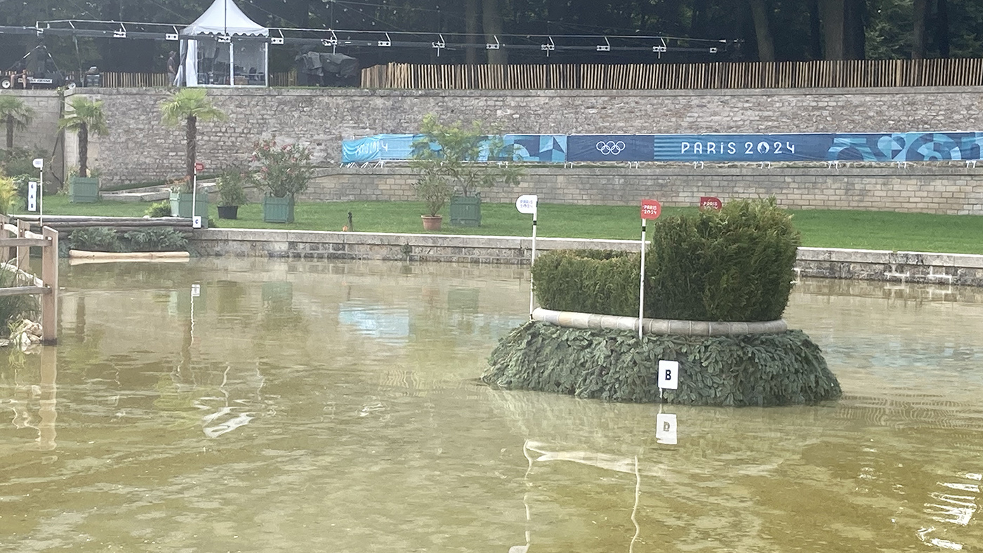Paris Olympics cross-country course: fence 5b