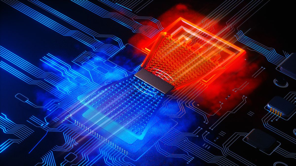 Motorless solid-state cooler uses heat to cool itself; could recycle processor heat into cooling — shape-memory alloy films could turn data center exhaust into refrigeration
