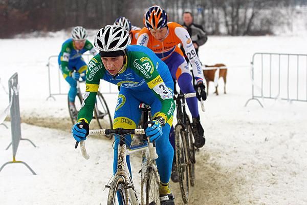 Thijs Van Amerongen was amongst the leading pack.
