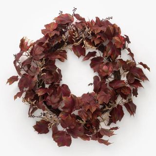 Faux Autumn Grapevine Wreath