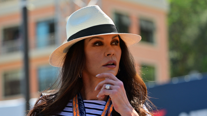 Catherine Zeta-Jones nails casual Monaco style with fun fedora hat