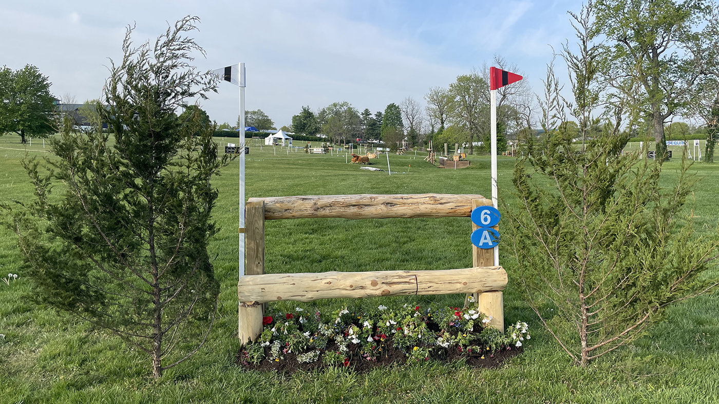 Kentucky Three-Day Event cross-country course 2023: fence 6a long route
