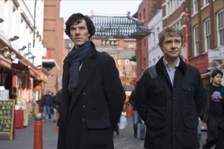 benedict cumberbatch and martin freeman in Sherlock