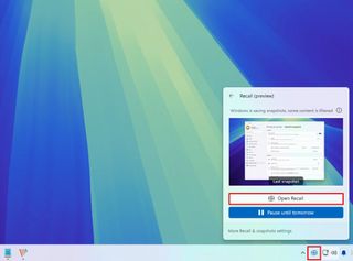 Windows 11 open Recall