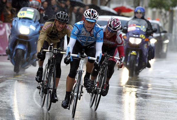 Linus Gerdemann (Team Milram) wins a rainy Trofeo Inca.