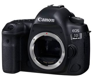 A Canon EOS 5D Mark IV body-only on a white background