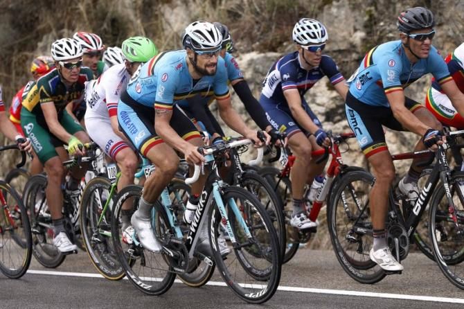 Tom Boonen (Belgium) early in the race