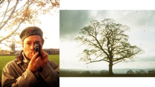 Self portrait photo and photo of a tree taken on the Durst Duca camera