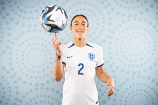 Lucy Bronze of England poses during the official FIFA Women's World Cup Australia & New Zealand 2023 portrait session on July 18, 2023 in Brisbane, Australia.
