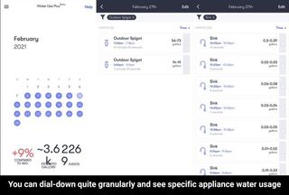 Phyn Smart Water Assistant Screenshot Per Appliance Water Usage